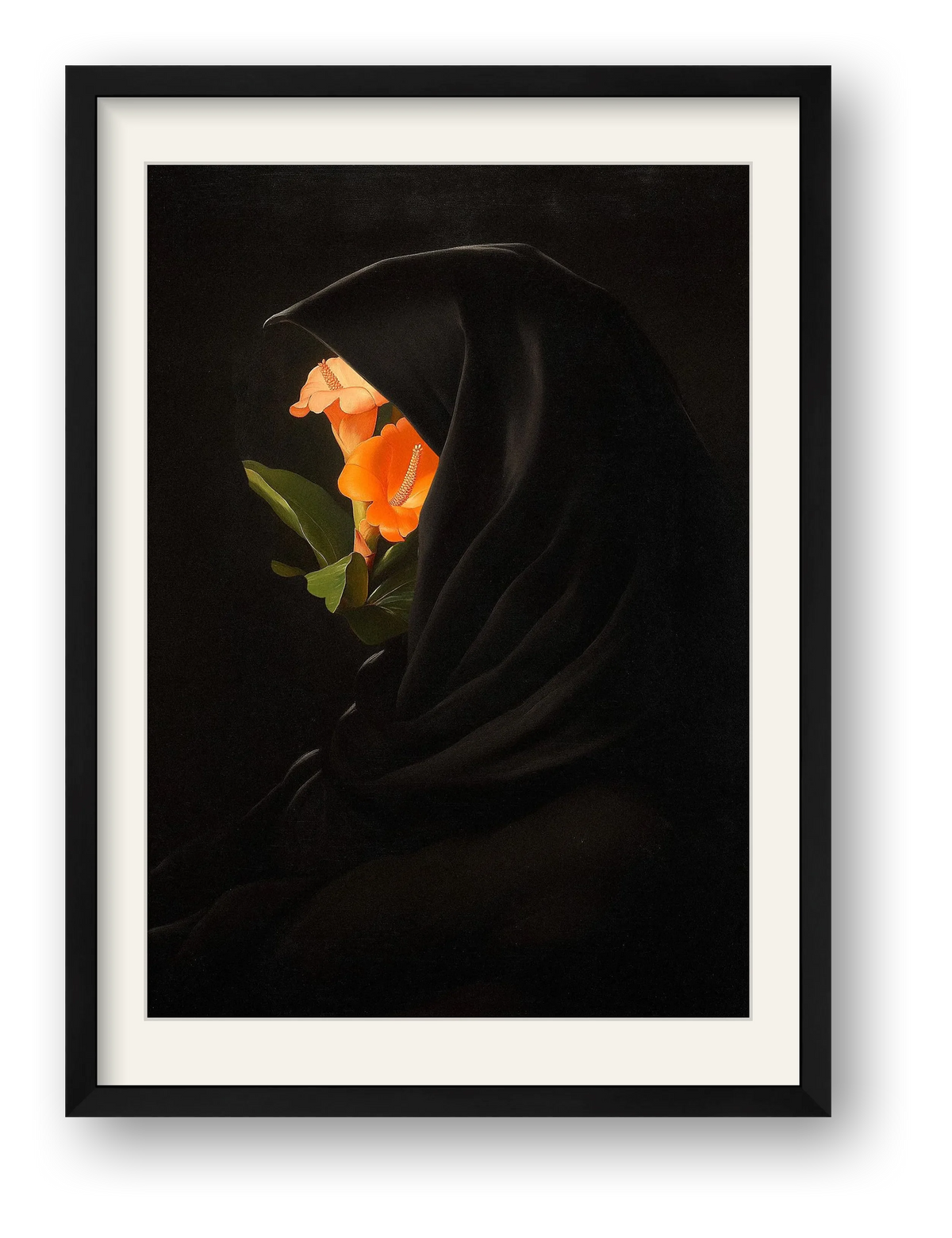 El misterio de las flores — framed