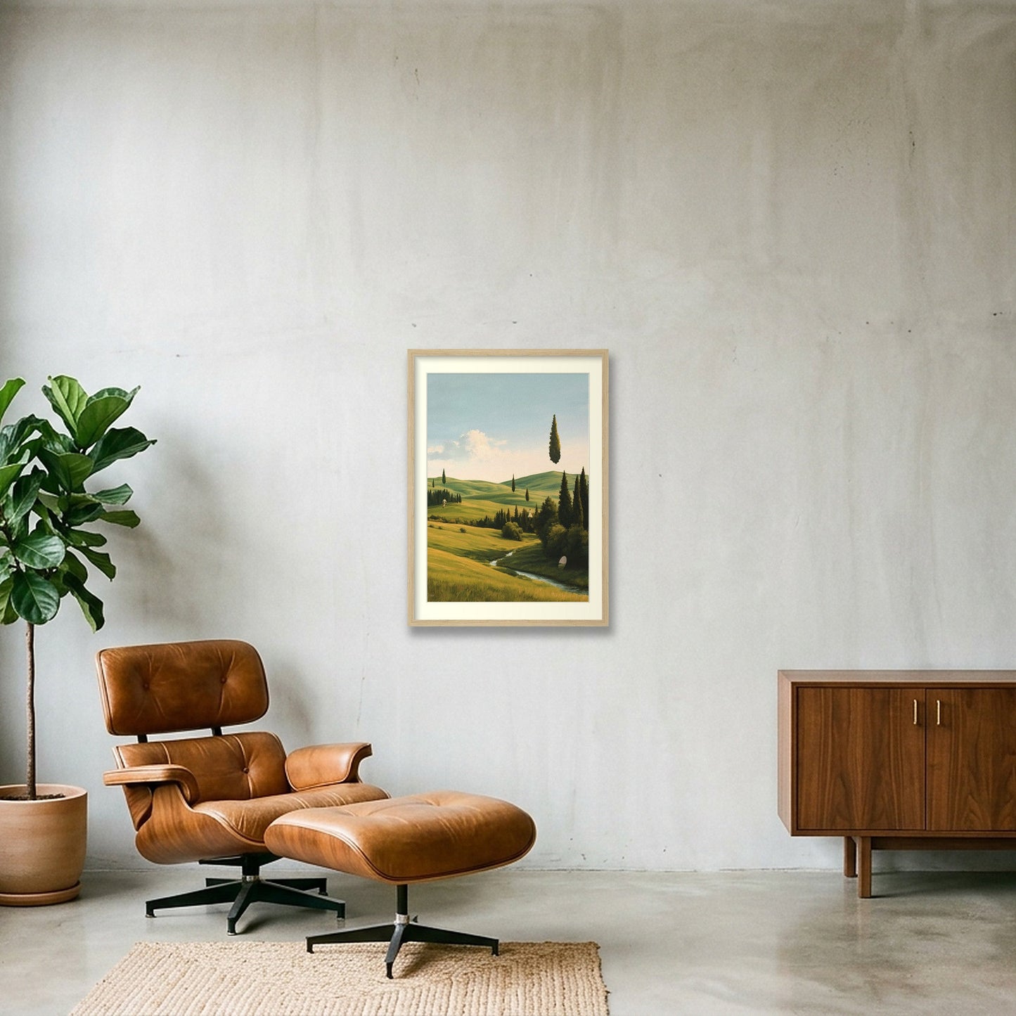 EXODUS II — 42×59cm, 17×23" Oak Frame