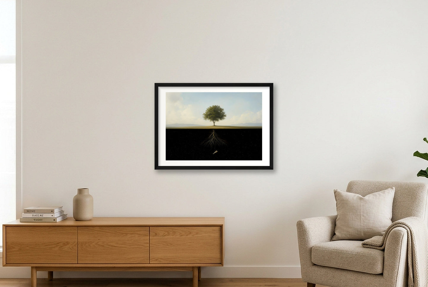 EVERYTHING IS CONNECTED — 59×42cm, 23×17" Black Frame