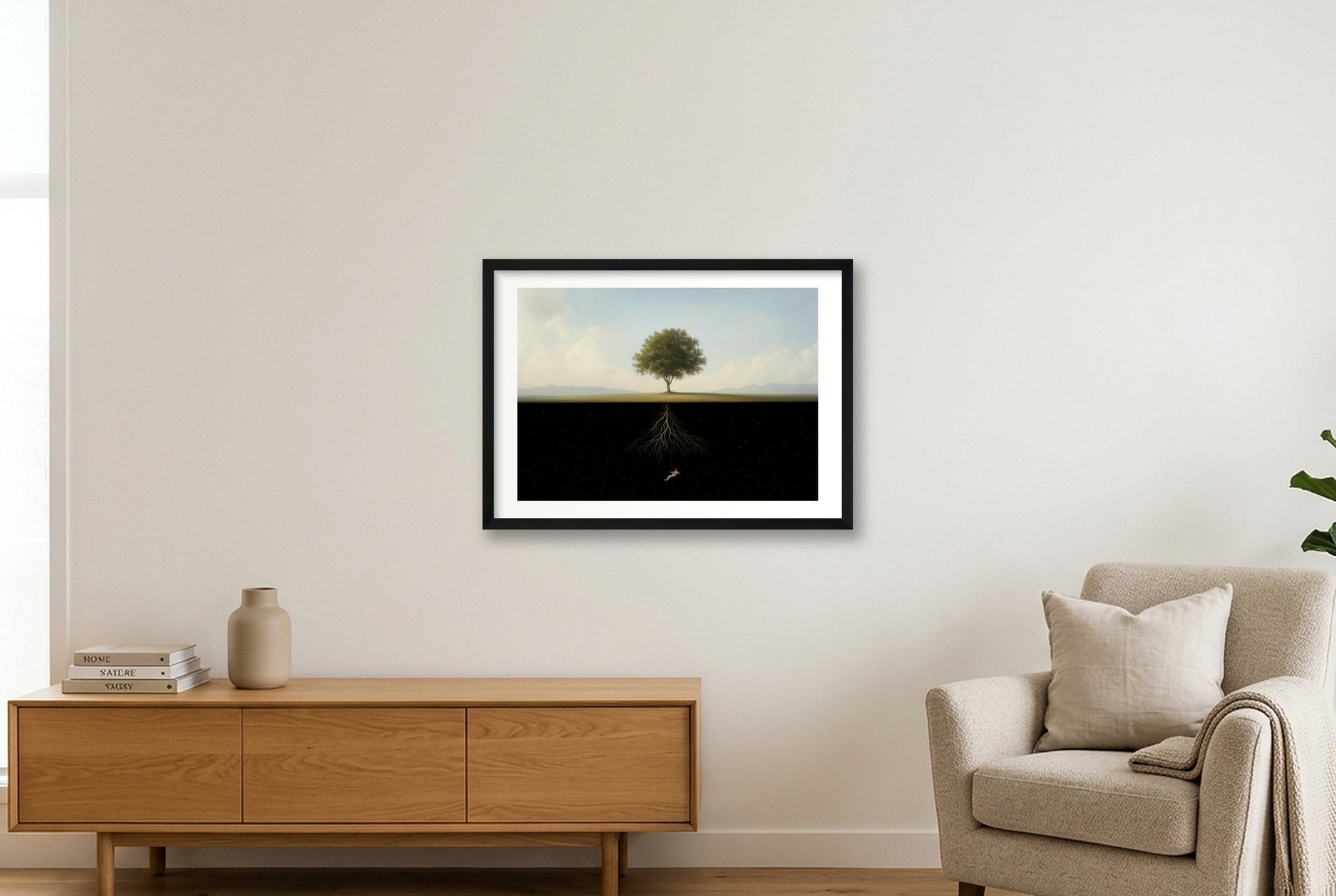 EVERYTHING IS CONNECTED — 59×42cm, 23×17" Black Frame