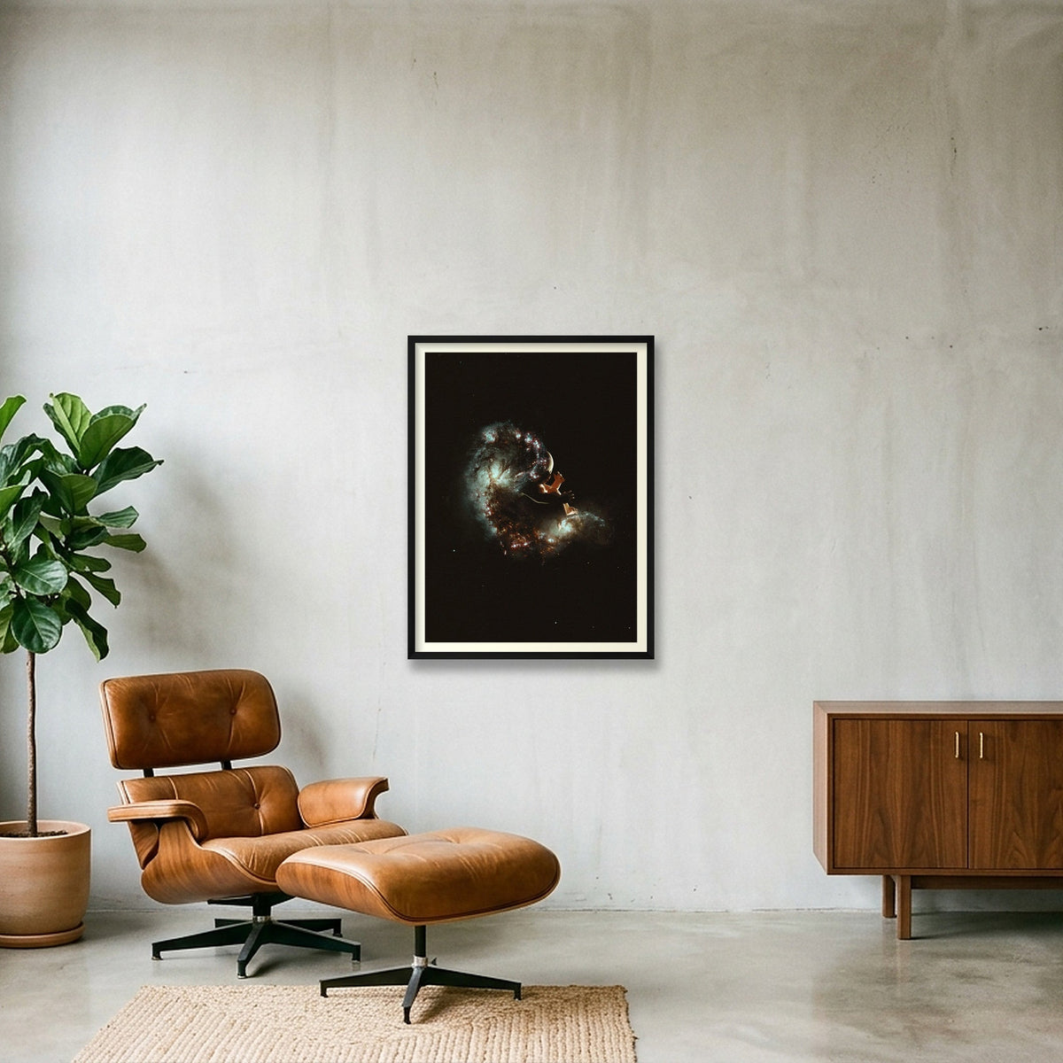 Stardust — 60×80cm, 24×31" Black Frame
