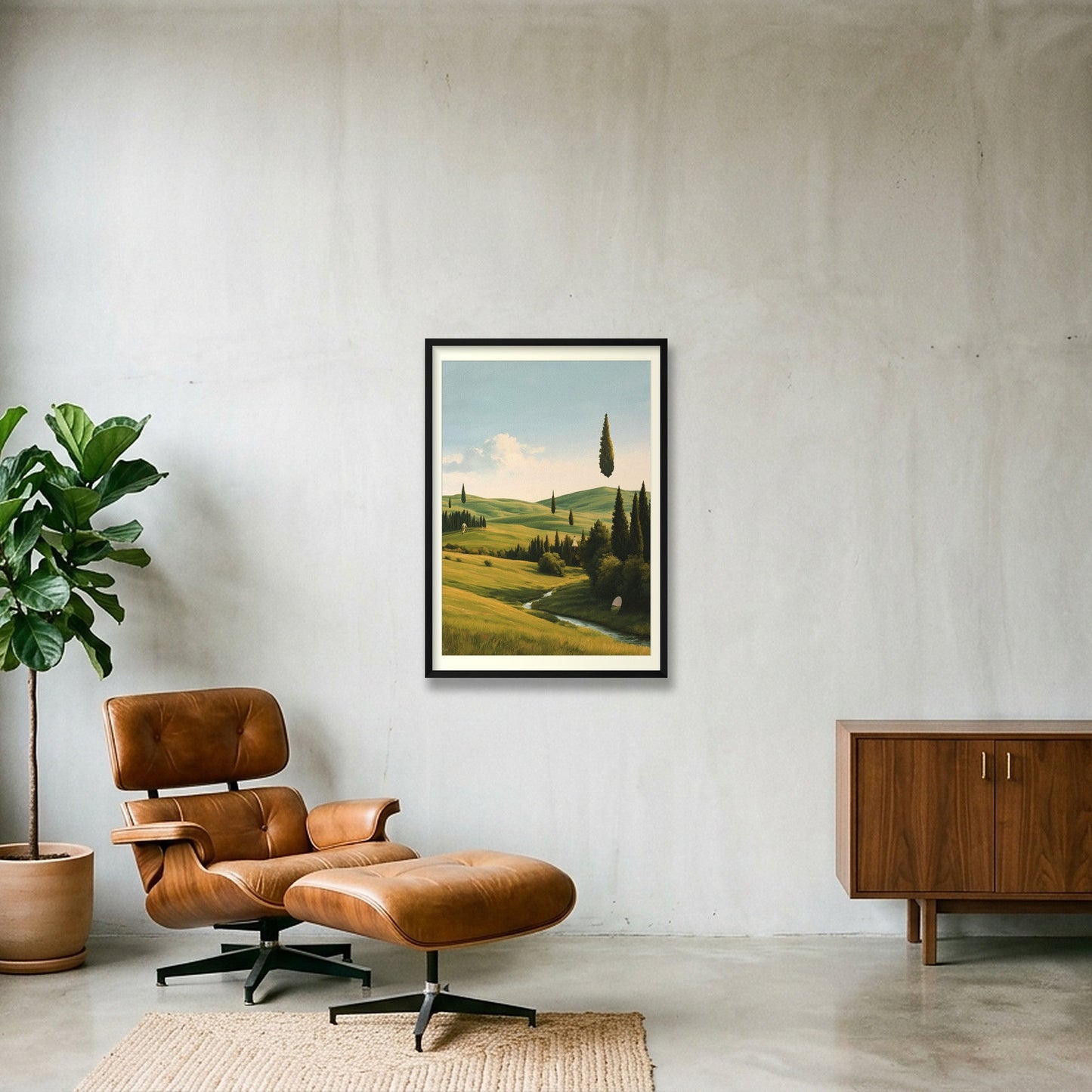 EXODUS II — 59×84cm, 23×33" Black Frame