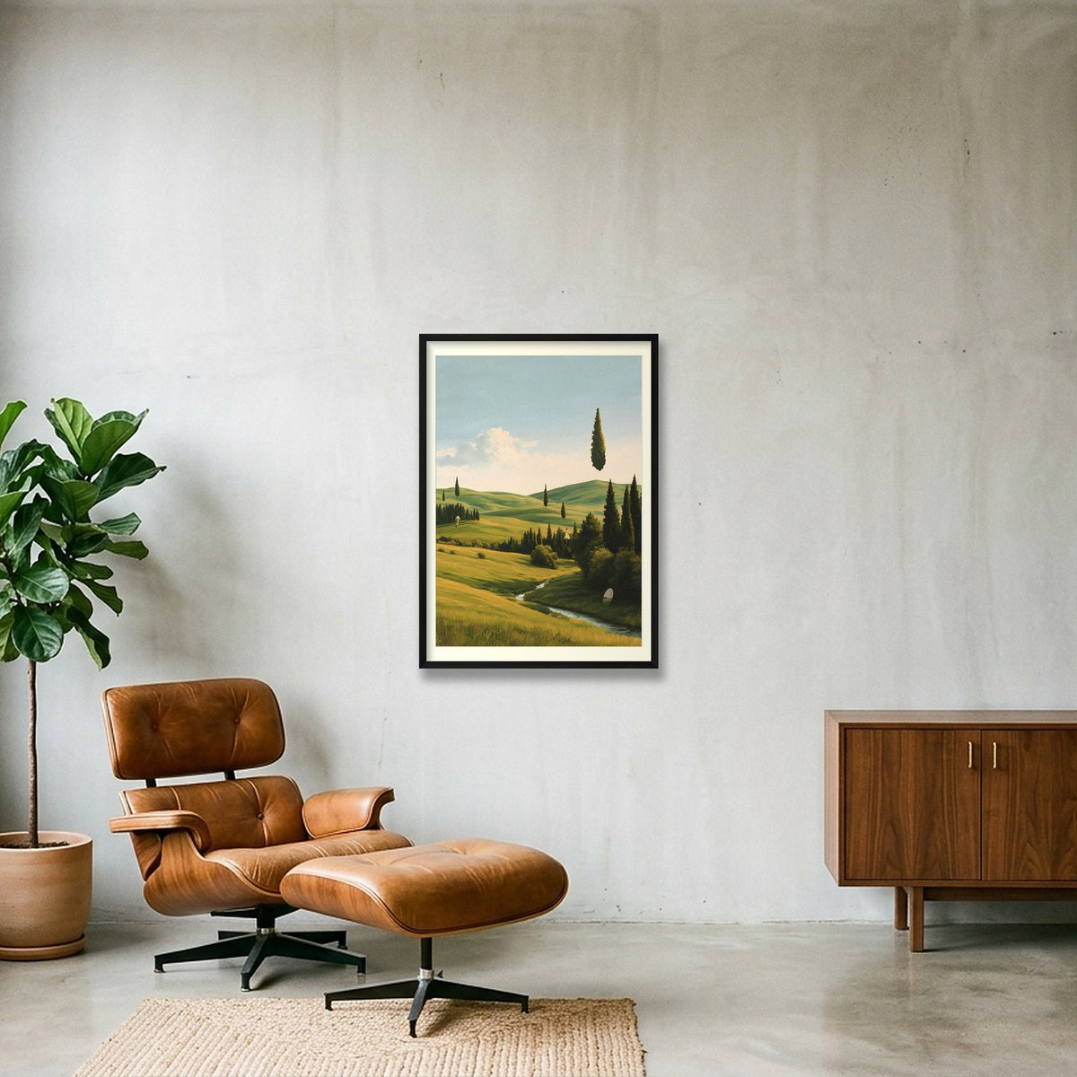 EXODUS II — 59×84cm, 23×33" Black Frame